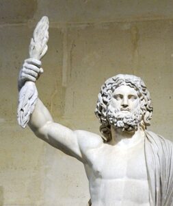Bild: Zeus mit Donnerkeil. wikimedia.org